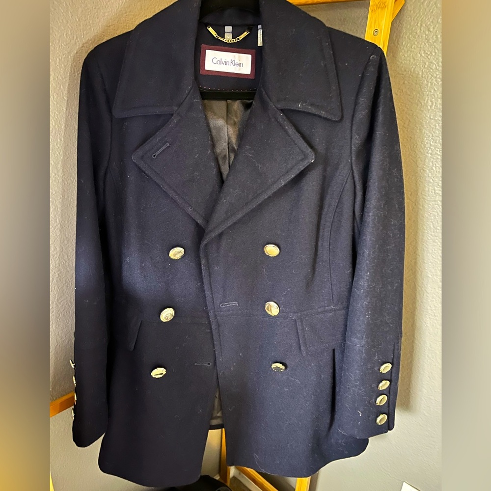 Calvin Klein double breasted coat